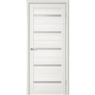 Дверное полотно ФЛОРА T-2 LUXDOORS 70х200 см Белая лиственница Стекло сатин (149045)