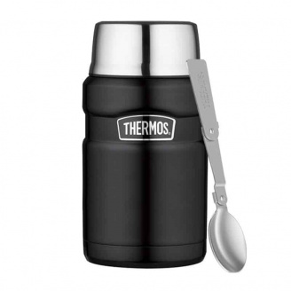 Термос для еды Thermos с ложкой 710 мл Черный (1099-173053)
