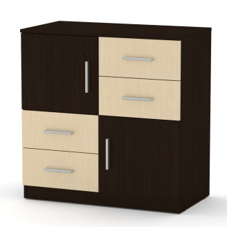 Комод Компанит 2+4 Венге комби (84х45х85 см)