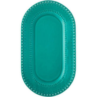 Блюдо овальное Bordallo Pinheiro DP41539 Fantasia 45х26 см Бирюза
