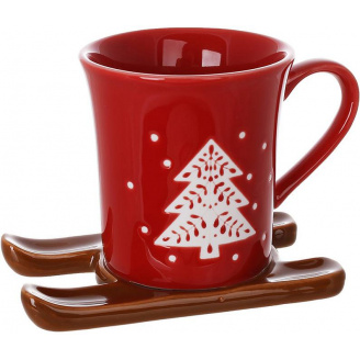 Чашка BonaDi Santa sleigh 150 мл Разноцветный DP230944