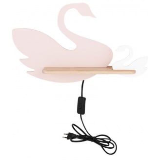 Настенный светильник Candellux Swan 44x27 см Коричнево-розовый (21-05557)