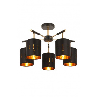 Люстра WunderLicht Om1615 54.5x34 см Черно-золотистый (OM1615-45)