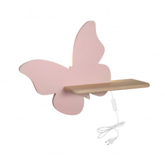 Настенный светильник Candellux Butterfly 40x29.5 см Коричнево-розовый (21-85177)
