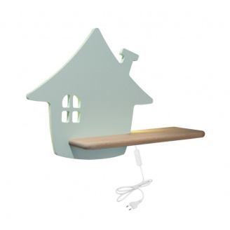 Настенный светильник Candellux House 35x26 см Коричнево-зеленый (21-85214)