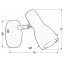 Бра Candellux Picardo 8x12 см Черный (91-50618) Борисполь