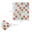 Панель стеновая 3D 700х770х4мм мозаика коричневая (D) Sticker Wall SW-00002012 Боярка