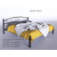 Кровать двухспальная BNB ViolaDesign 140х200 антрацит Киев