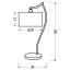Настольная лампа Candellux Draga 34x66 см Хром (41-04239) Александрия