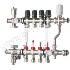 Коллектор со встроенным смесительным узлом KOER KR.S1013-4 1"х4 SUS304 EK (KR2947)