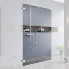 Фронтальная часть душевой кабины Radaway Euphoria Walk-In VI 140 383176-01-01 прозрачное стекло