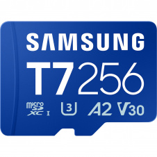 Карта памяти Samsung microSDXC T7 256GB Class 10 UHS-I U3 V30 A2 (MB-MB256T/WW)
