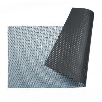 Сонячне покриття Aquaviva Platinum Bubbles-Gray-5-500, ширина 5 м (50 пог. м), сріблястий/сірий