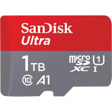 Карта пам'яті SanDisk microSDXC Ultra 1TB UHS-I U1 A1 + SD Adapter (SDSQUAC-1T00-GN6MA)