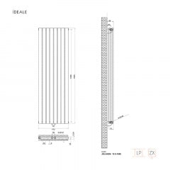 Радиатор дизайнерский Ideale Jolanda 12 8/1500/472 Белый (68581) Доманёвка