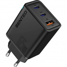 Сетевое зарядное устройство Senteo Z-14 PD3.0+QC3.0 65W Black